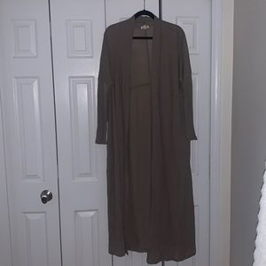 Brown long cardigan